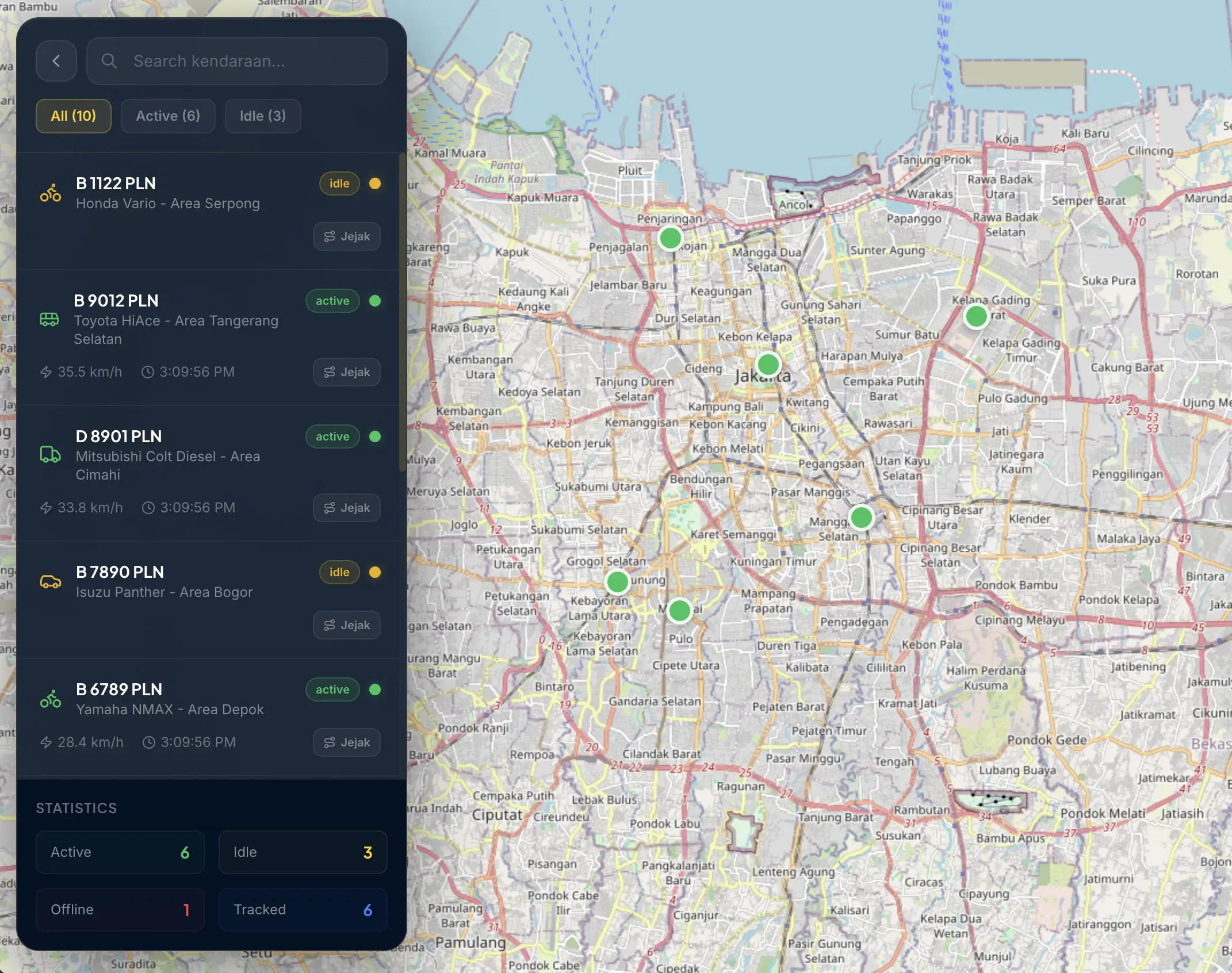 PLN Vehicle Tracking
